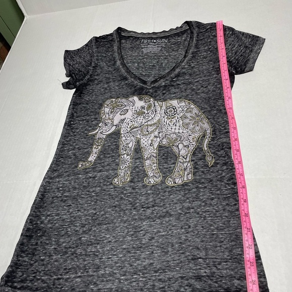 Fifth Sun Charcoal Elephant Tee size M - Picture 2 of 4